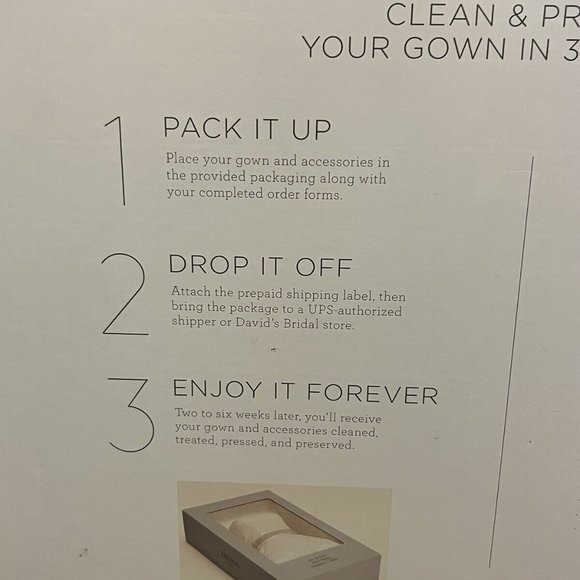 NWOT Love Me Forever Gown Cleaning & Preservation Kit - Picture 2 of 9